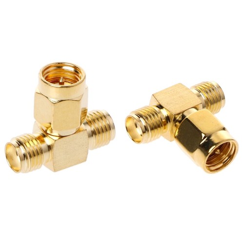 10PCS 3 Way Splitter SMA Male to Two SMA Female Triple for T RF Adapter Connect - Zdjęcie 5 z 8