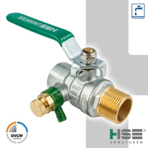 UNIWATER Trinkwasser Kugelhahn mit Entleerung, Aussen x Innengewinde, Typ 1489 - Bild 7 von 48
