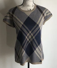 Kinloch Anderson Scotland Woman’s Size M Wool Blend Tartan Shirt