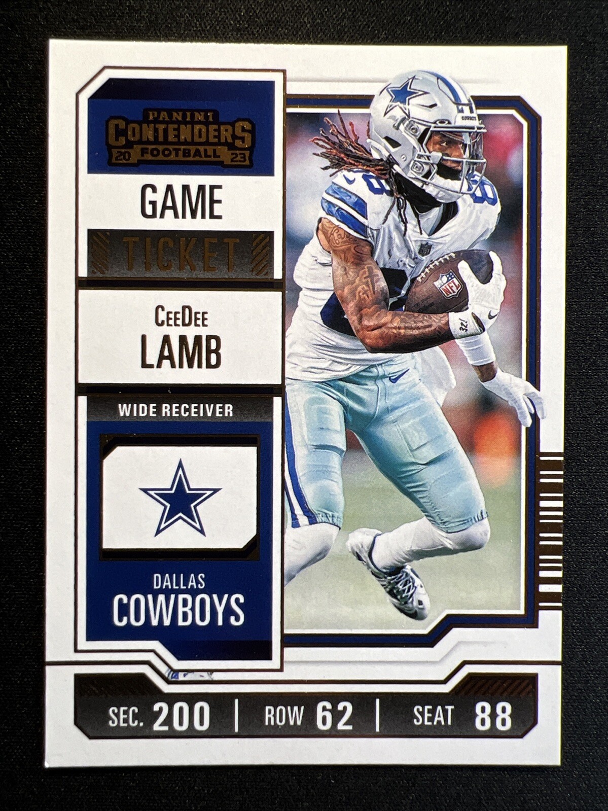 2023 Panini Contenders NFL Game Ticket Bronze #27 CeeDee Lamb Cowboys WR 🏈