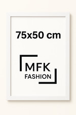 75x50 cm MDF Picture Frame | Black,Oak,Walnut,Silver | Photo Poster | UK Made