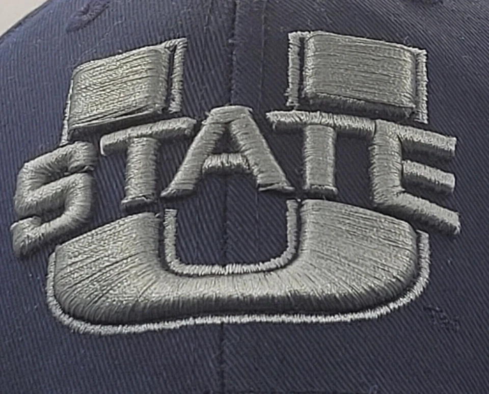 Utah State Aggies Navy Blue Strapback  Zephyr Cap Hat NCAA - Image 2 of 4
