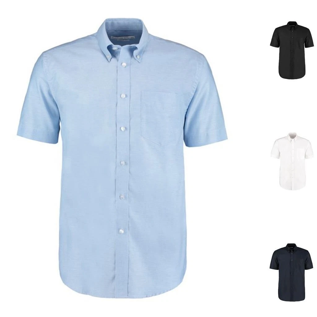 mens short sleeve dress shirts size 18.5 KingSize Short-Sleeve Wrinkle-Free Everyday Oxford