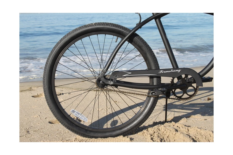 Bicicleta Firmstrong Urban Man de aleación Beach Cruiser negra mate 26 pulgadas/1 velocidad Foto 3 de 4