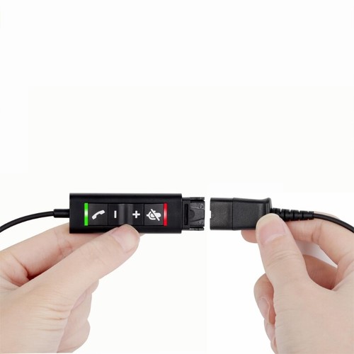 Quick Disconnect Connector to USB with Volume Adjuster ENC Noise Cancelling - Zdjęcie 5 z 8