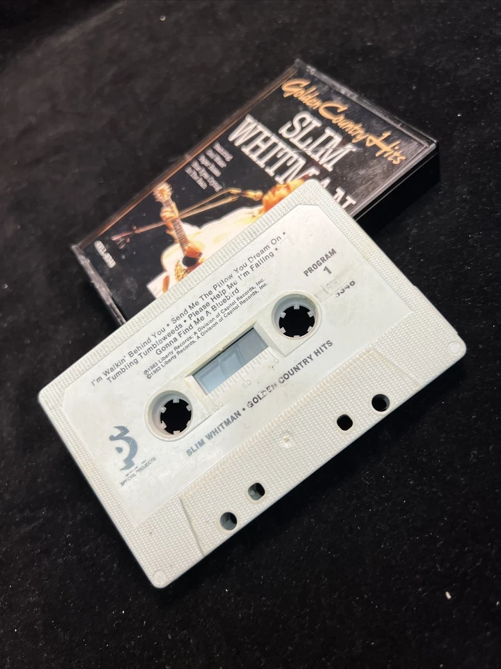 SLIM WHITMAN GOLDEN COUNTRY HITS 4XLL-8348 Cassette Tape - Image 4 of 4