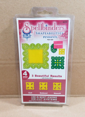 Spellbinders Shapeabilities Pendants Fair Isle 4 Dies Included S4-270