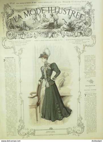 Revue Ancienne 'La Mode Illustrée' N°42 Du 16 Octobre 1904 - Pièce De Collection