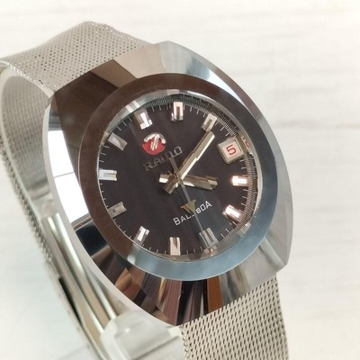 RADO Balboa 74000016 Automatic Watch Cut Glass Hard Case Vintage Working From JP