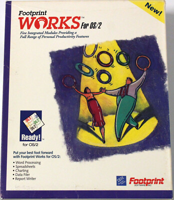 RARITÄT - IBM (Footprint) Works 1.0 - OS/2 - Englisch - 3½ 