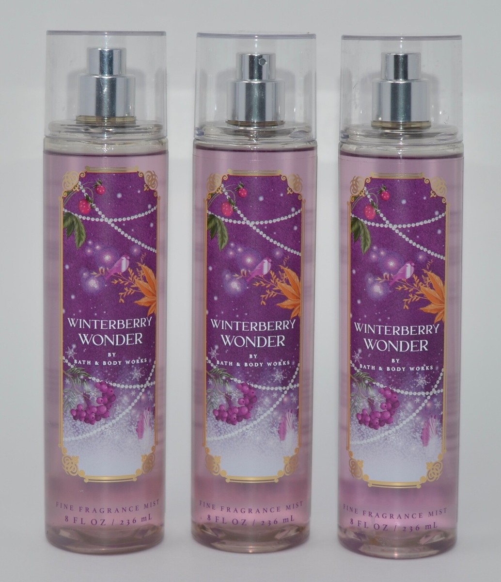 NEW BATH BODY WORKS WINTERBERRY WONDER FINE FRAGRANCE MIST SPRAY OZ  LARGE