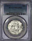 1954-S Franklin Half Dollar 50c PCGS MS64 FBL
