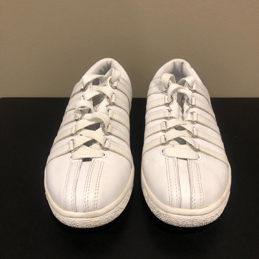 KSwiss Women's White Lace Up Tennis Shoe Size 6.5 (E… Gem