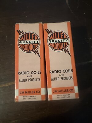 Vintage Radio Coils J.W. Miller Quality Products Log Of 2