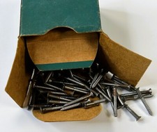 Flat Head Wood Screws 1" X #4 100 Count