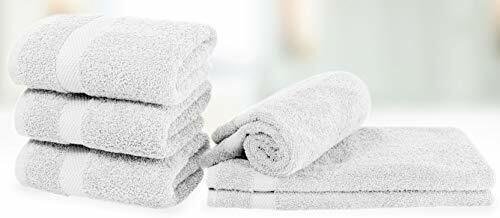 Luxury White Hand Towels - Highly Absorbent - Kitchen Hotel  -16X30-Set of 6