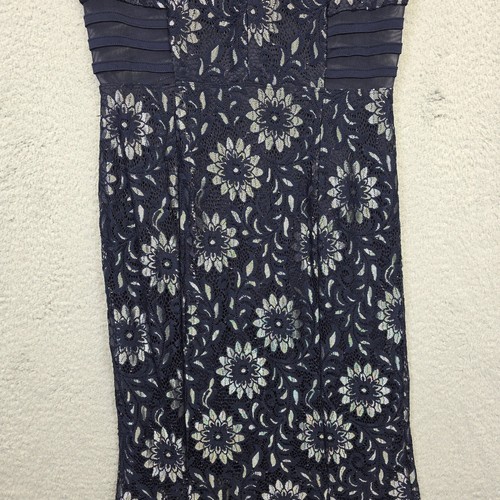 En Focus Studio Maxi Dress Womens 6 Floral Lace Mermaid Formal Prom Statement - Picture 6 of 17