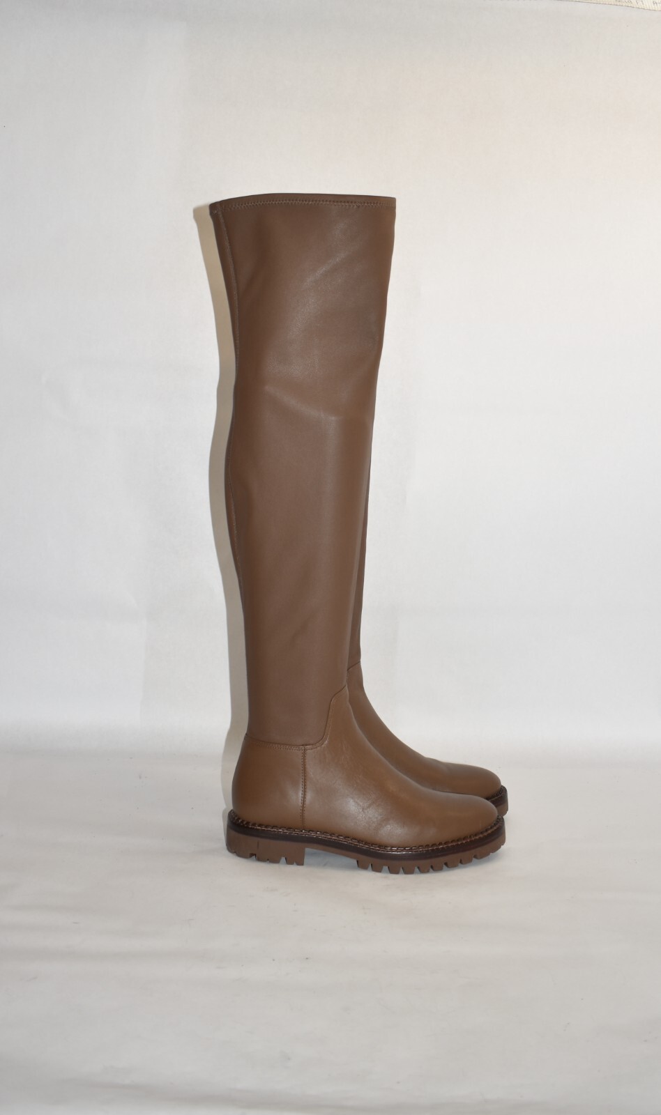 770 VINCE Cabria stretchleather overtheknee boots BROWN LEATHER 6.5