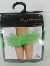 Adult's Womens Neon Green Organza Tutu Costume Accessory