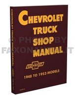 Chevy Pickup Und Truck Shop Manuell 1948 1949 1950 1951 1952 1953 Chevrolet Buch