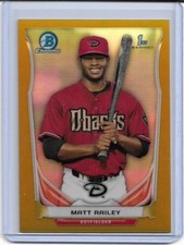 2014 BOWMAN CHROME CDP95 MATT RAILEY RC GOLD REFRACTOR 25/50 DBACKS 🔥⚾️