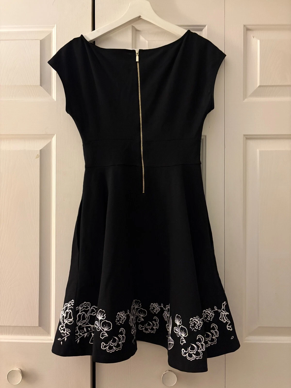 Abito Fiorella Ricamato Kate Spade Nero Taglia S