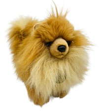 Miyoni Pomeranian Dog Plush Aurora Stuffed Animal 9 Realistic Furry Puppy