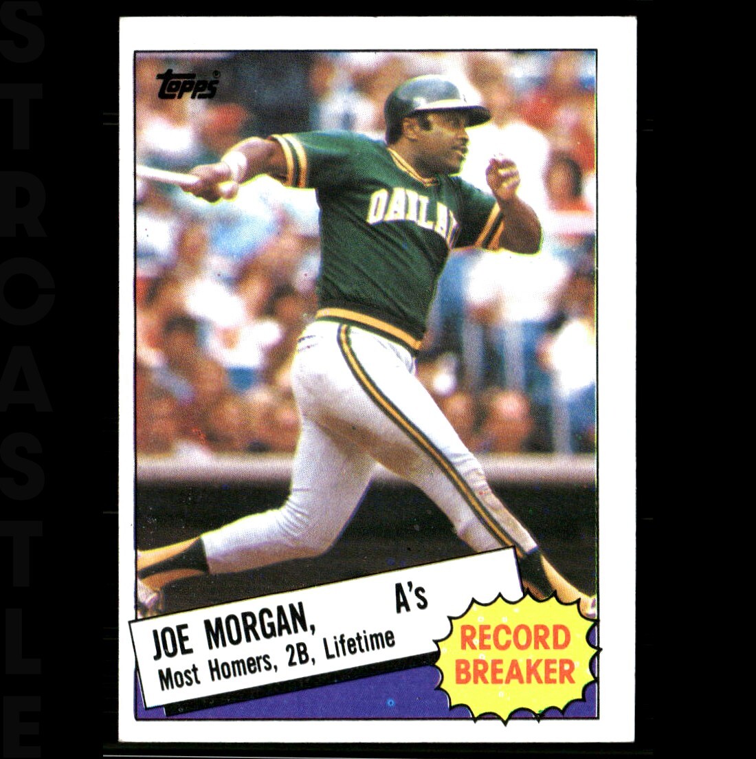 1985 Topps - Record Breaker Joe Morgan #5 Oakland Athletics ⚾ Baseball Card
