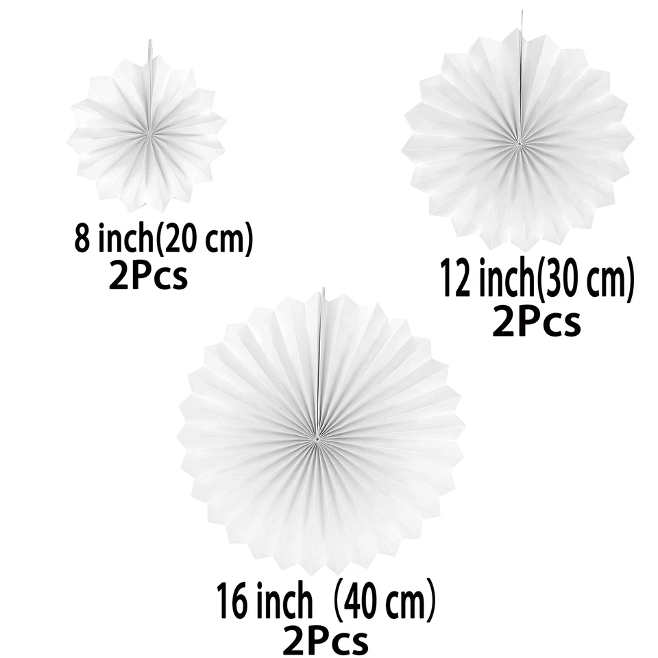 White Frozen Party Hanging Decorations - Wonderland 1st Birthday Baby Shower ... - Image 2 of 4