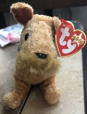 Ty Beanie Baby - WHISKERS the Dog (6 Inch) MINT with MINT TAGS