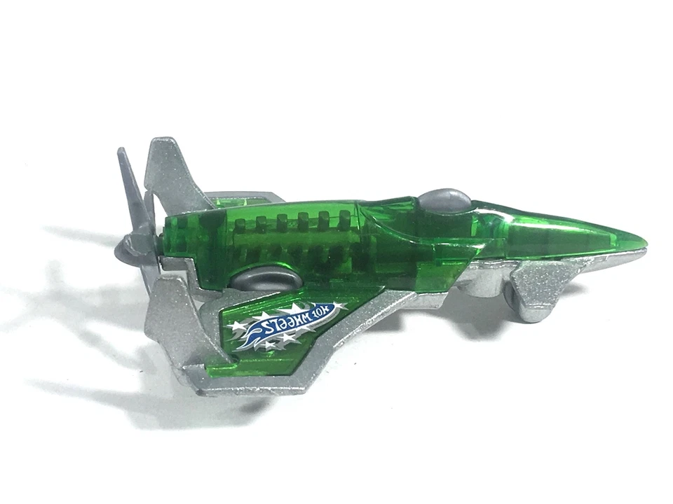 Hot Wheels 2010 Poison Arrow Propeller Plane Metalflake Silver HW Racing Rigs - Image 2 of 4