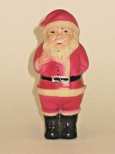 Antique Japan Putz Santa With Doll Celluloid Vintage Christmas Ornament 1930's