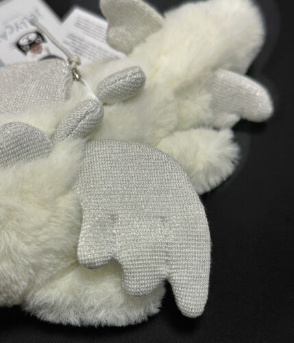 JELLYCAT FLUFFY WHITE SNOW DRAGON COLLECTIBLE BAG CHARM PLUSH CUDDLY TOY KEYRING - Picture 18 of 24