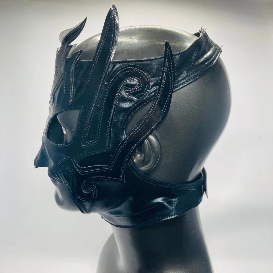 Máscara Feminina La Hiedra Semi Profissional Grau Lucha Libre Luta Livre Cor Preta - Imagem 3 de 4