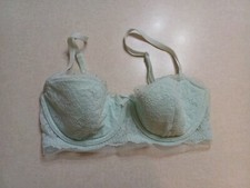 Victoria's Secret Bra 32DD Dream Angels Balconet Blue Lined Underwire
