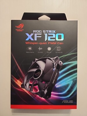 NEW! Sealed! ASUS ROG Strix XF120 Whisper Quiet 4-pin PWM Fan Mag-Lev 1800RPM