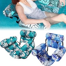 2Pcs Inflatable Pool Float Hammock Chairs Lounge Floating Chair Summer Water Fun