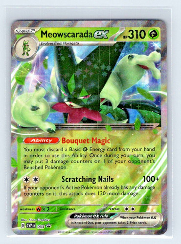 Meowscarada ex #033 Black Star Promo Holo Scarlet & Violet Promo Pokemon - NM