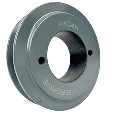 AK34H Cast Iron 3.5" Single Groove Pulley A Section V Belt 4L For H Bushing
