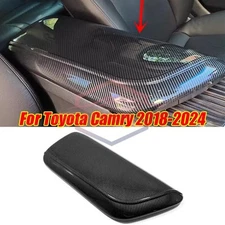 For Toyota Camry 2018-2024 Carbon fiber Central armrest storage box Cover Trim