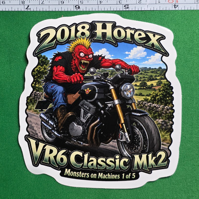2018 Horex VR6 Classic Mk2 9x9cm Durable Die-Cut Vinyl Sticker 1 of 5