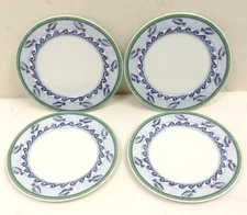 4 x Villeroy & Boch Corsca 6-7/8" Bread & Butter Porcelain Plates Fish Switch 3