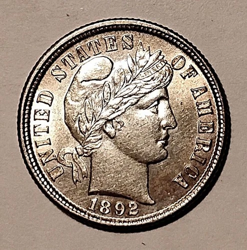 🧿1892 BARBER QUARTER.....GEM.....AU /BU.......WOW!🧿