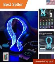 Modern RGB Headphone Stand with Smart Touch  16 Color Options - For Gamers