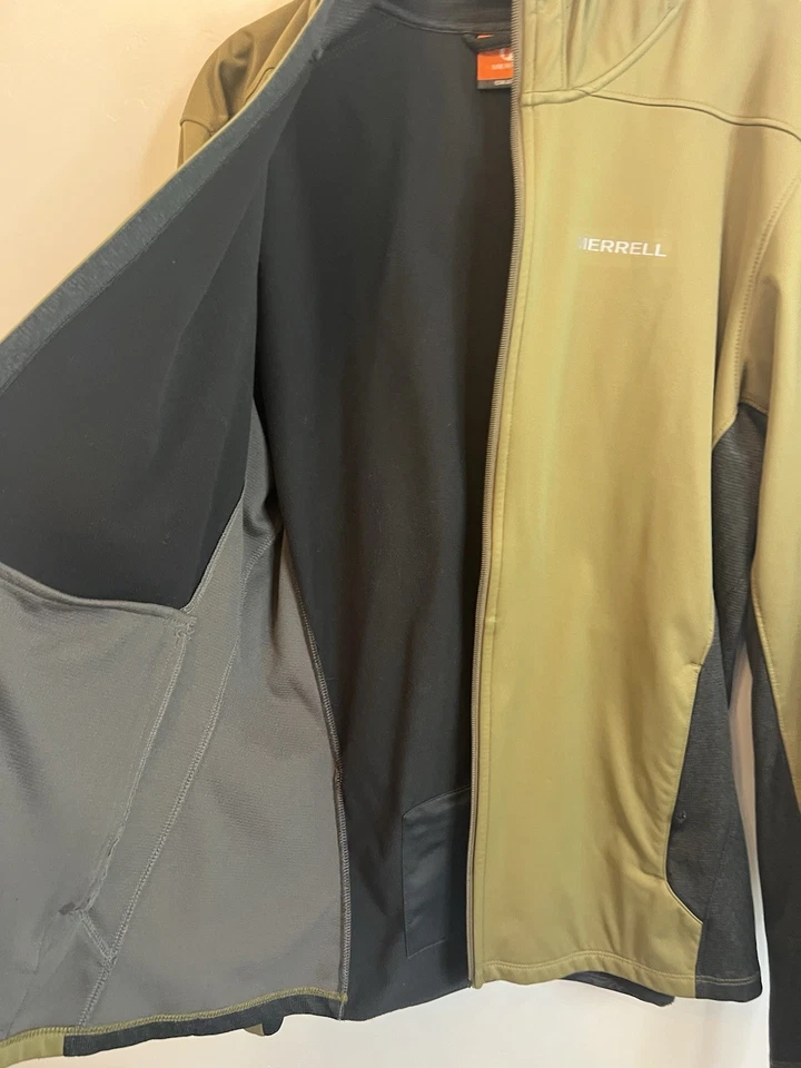 Womens Merrell Hooded Zip Up Light Weight Jacket Size Xl Green - Image 4 of 4