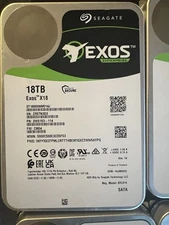 Seagate Exos X18 18TB Enterprise Hard Drive SATA 6Gb/s 512e/4Kn (ST18000NM014J)