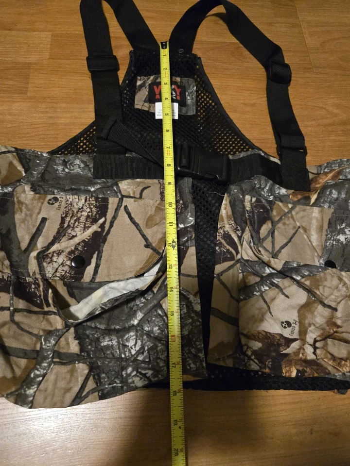 WXY Men's Bird Hunting Vest Clip Vest Advantage Camo Sz M Camping Hiking - Image 3 of 4