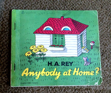 Vintage Children's Book "Anybody At Home?" by H.A. Rey, 1st Ed, 1942 FREE SHIP