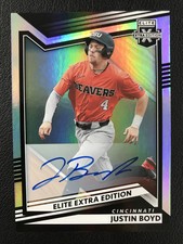 2022 Panini Elite Extra Edition #73 Justin Boyd Cincinnati Reds Autograph