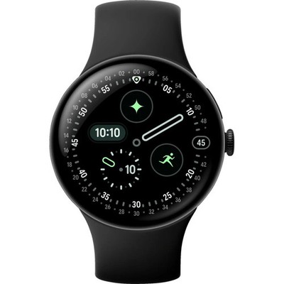 Google Pixel Watch 4 45 Wi-Fi Smartwatch Obsidian (150-215) Fluorelastomer